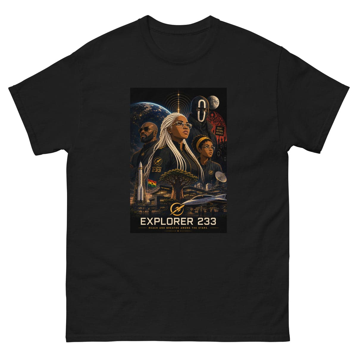 Black Explorer 233 classic T-shirt